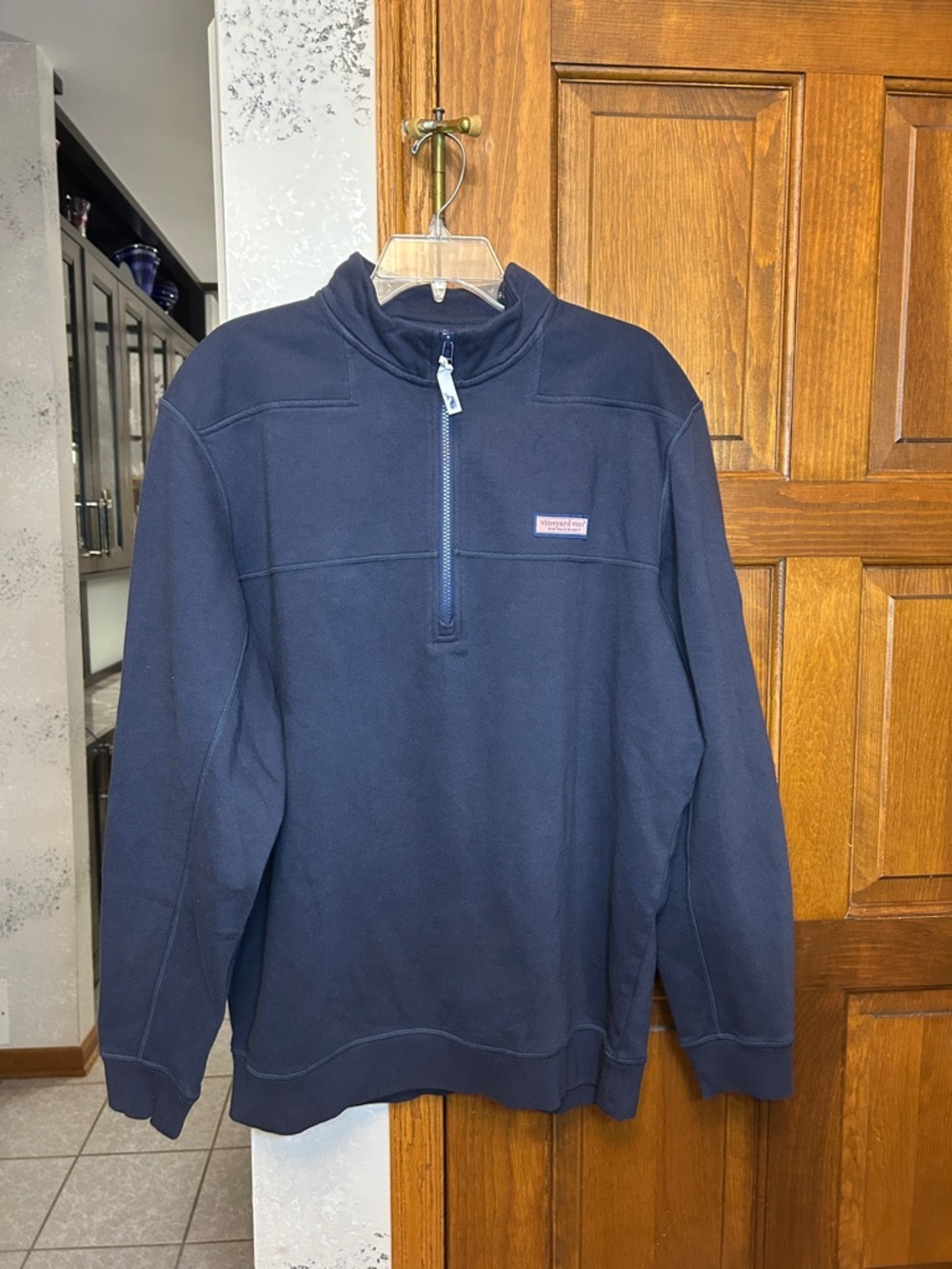 Vineyard Vines Men's Navy Half-Zip Pullover Sweater